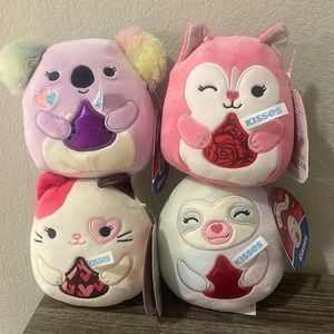 Squishmallows Hersheys Kisses Set Renate Pyper Varity Taylor Valentines NEW